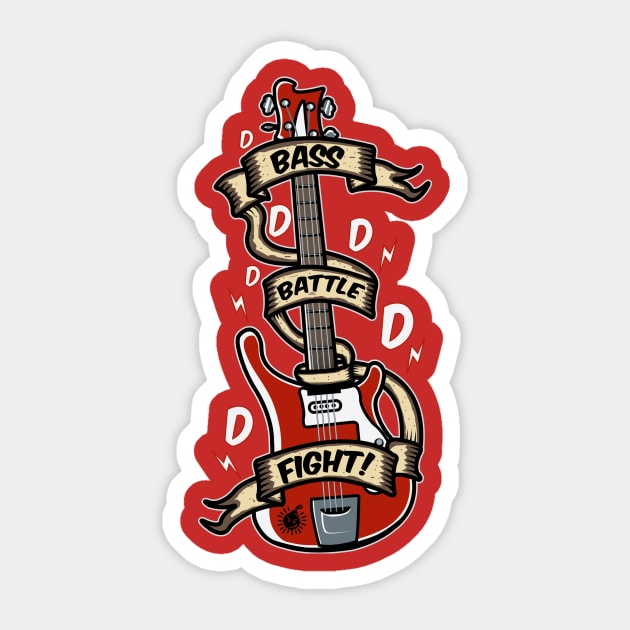 Bass Battle Fight Sticker by Piercek25